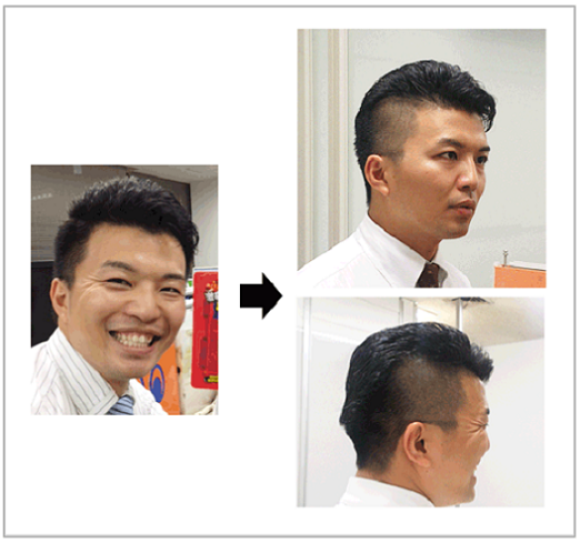 亮さんのヘアチェンジABテスト 亮さんのヘアチェンジABテスト