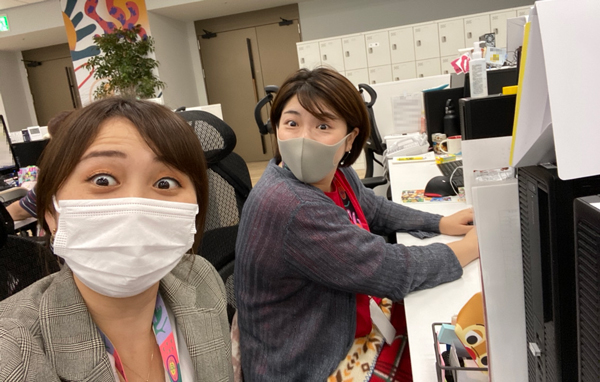 塚越リーダーと本田リーダーの2ショット